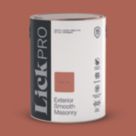 LickPro 5Ltr Smooth Red 01 Masonry Paint