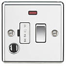 Knightsbridge CL63FPC 13A Switched Fused Spur & Flex Outlet with LED Polished Chrome
