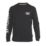 CAT Trademark Banner Long Sleeve T-Shirt Black Large 42-44" Chest