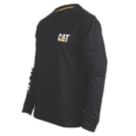 CAT Trademark Banner Long Sleeve T-Shirt Black Large 42-44" Chest