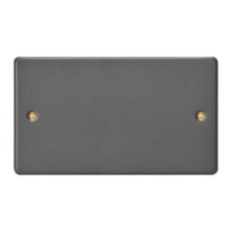 Varilight  2-Gang Blanking Plate Graphite Grey
