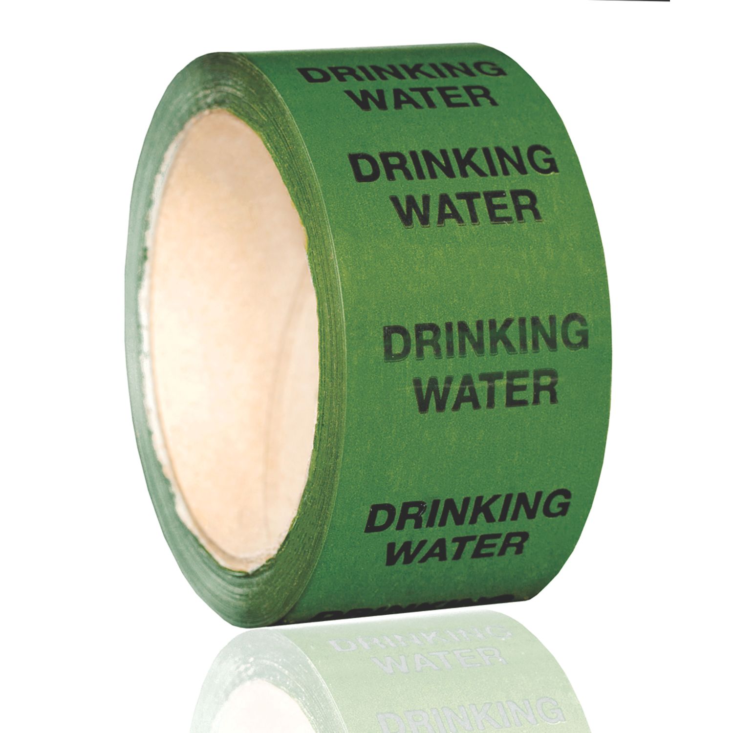 Essentials Drinking Water Pipe Marking Tape Green 33m x 50mm (376YU)
