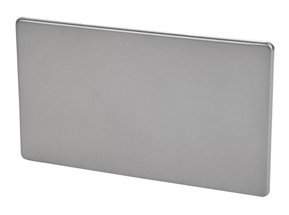 Varilight  2-Gang Blanking Plate Slate Grey