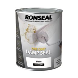 Ronseal One Coat Damp Seal White Matt 0.75Ltr