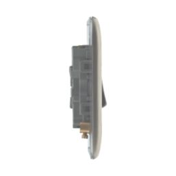 British General Nexus Metal 10AX 3-Gang 2-Way Light Switch  Brushed Iridium