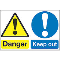 "Danger Keep Out" Sign 300 x 450mm
