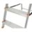 Magnusson Aluminium 1.9m 6 Step Swingback A Frame Step Ladder