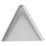 4lite Hampton Triangular LED Silver Cool White Under Cabinet Light Without Bezel 3.5W 200lm