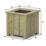 Rowlinson Heritage Square Planter Natural 43cm x 43cm x 42cm