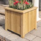 Rowlinson Heritage Square Planter Natural 43cm x 43cm x 42cm