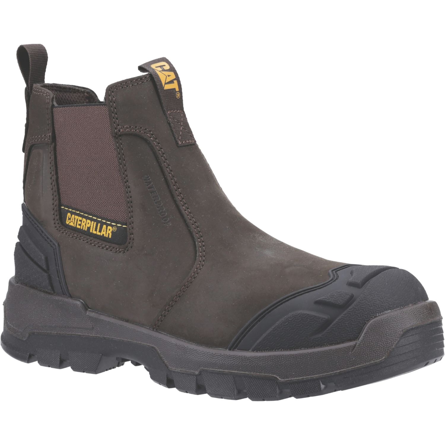 CAT Size 9 Brown Waterproof Steel Toe Cap Safety Boots (377CM)