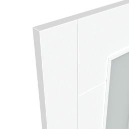 Green & Taylor  7-Frosted Light Satin Painted White Wooden Horizontal Pattern Internal Door 1981mm x 762mm