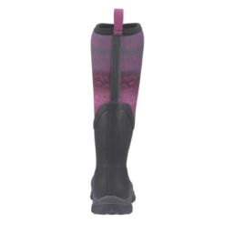 Muck Boots Arctic Sport II Tall Size 6 Womens Black & Magenta Non Safety Wellies