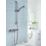 Bristan Frenzy HP/Combi Flexible Exposed Chrome-Plated Thermostatic Bar Mixer Shower with Riser Kit