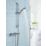 Bristan Frenzy HP/Combi Flexible Exposed Chrome-Plated Thermostatic Bar Mixer Shower with Riser Kit