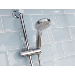 Bristan Frenzy HP/Combi Flexible Exposed Chrome-Plated Thermostatic Bar Mixer Shower with Riser Kit