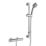 Bristan Frenzy HP/Combi Flexible Exposed Chrome-Plated Thermostatic Bar Mixer Shower with Riser Kit