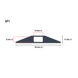 COBA CablePro GP1 Medium Duty Cable Cover 9m Black