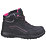 Amblers Lydia Metal Free Womens Safety Boots Black / Pink Size 3