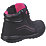 Amblers Lydia Metal Free Womens Safety Boots Black / Pink Size 3