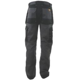 DEWALT Barstow Holster Work Trousers Charcoal Grey 38" W 31" L