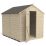 Forest  6' x 8' (Nominal) Apex Overlap Timber Shed with Base & Assembly