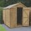 Forest  6' x 8' (Nominal) Apex Overlap Timber Shed with Base & Assembly