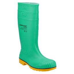 Dunlop Acifort HazGuard   Safety Wellies Green Size 11