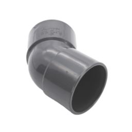 FloPlast Solvent Weld Waste Bend 90° Anthracite Grey 40mm 5 Pack