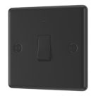 LAP  20A 1-Gang 2-Pole Water Heater Switch Matt Black with LED with Black Inserts