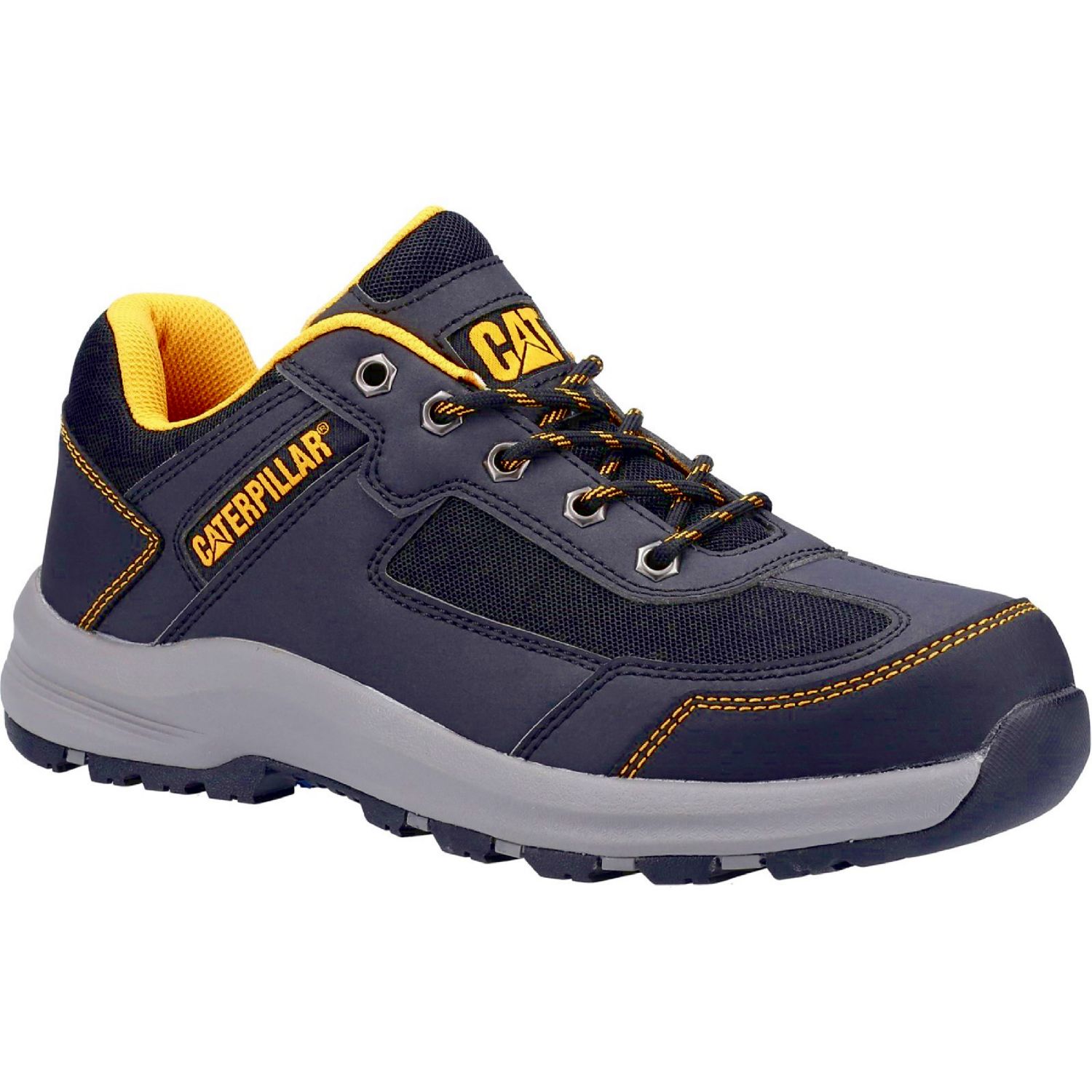 CAT Elmore Low Size 8 Grey Steel Toe Cap Safety Trainers (377PR)