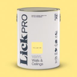 LickPro  5Ltr Yellow 06 Vinyl Matt Emulsion  Paint