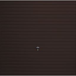Gliderol Horizontal 7' x 7' Non-Insulated Frameless Steel Up & Over Garage Door Brown