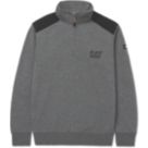CAT Essential 1/4 Zip Sweatshirt Grey Medium 39" Chest