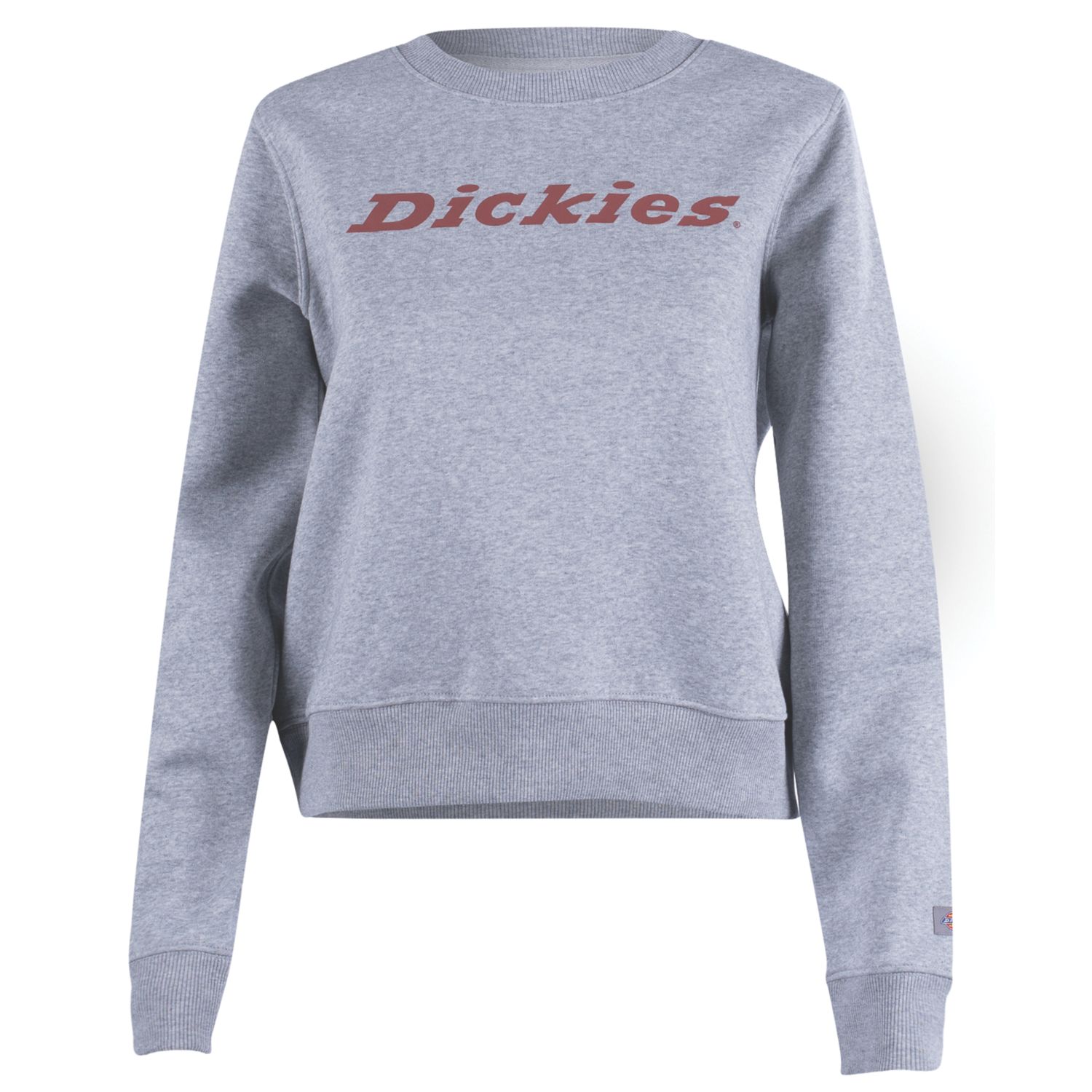 Dickies Heavyweight Wordmark Crew Womens Fleece Dark Grey Size 16-18 (377XC)