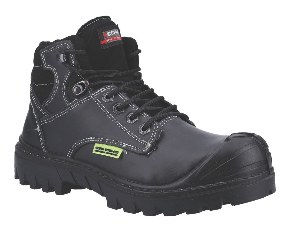 Cofra MONTI Veiligheidsschoenen, Maat 9.5, Zwart - EN Safety Certified