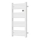 Flomasta 960mm x 540mm 1706BTU White Flat Electric Towel Radiator