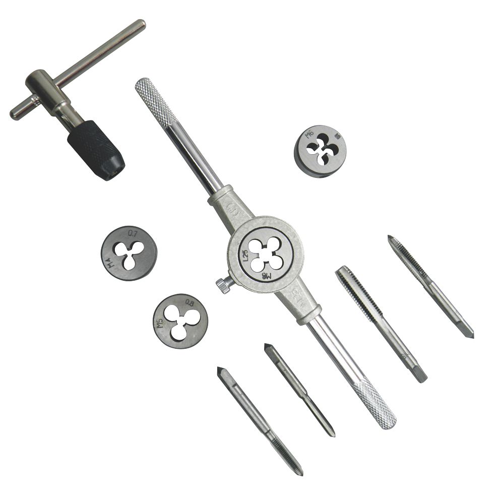 Essentials M4-M8 Metric Tap &amp; Die Set 10 Pieces