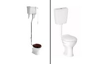 Image of high and low level toilets