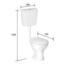 Low-Level Toilet Dual-Flush 4/6Ltr