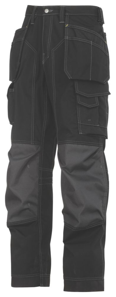 Snickers Rip-Stop Trousers Grey / Black 35