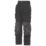 Snickers 3223 Floorlayer Work Trousers Grey/Black 35" W 35" L