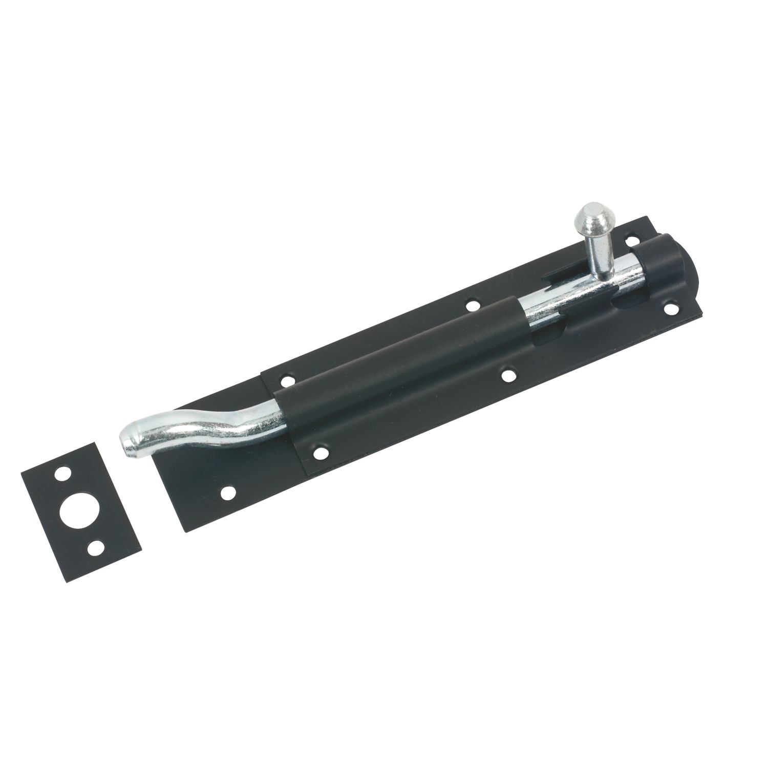 Tower Necked Gate Bolt Black 164mm (37883)