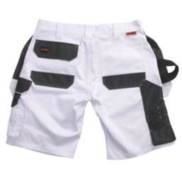 Scruffs Worker Plus Work Shorts White 34" W