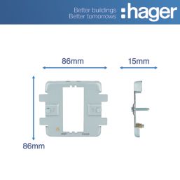 Hager Sollysta WMGF1 1-Module Grid Frame