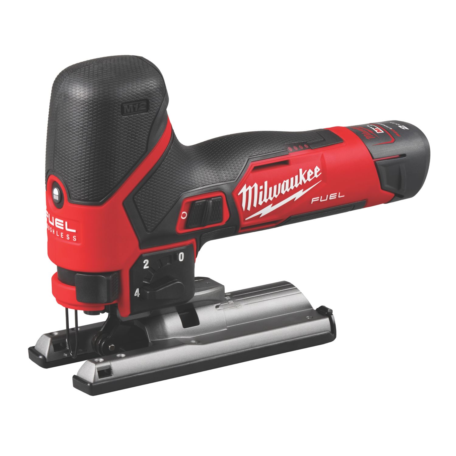 Milwaukee M12FJS-422X FUEL 12V 2 x 48Wh Li-Ion RedLithium Brushless Cordless Jigsaw (378EN)