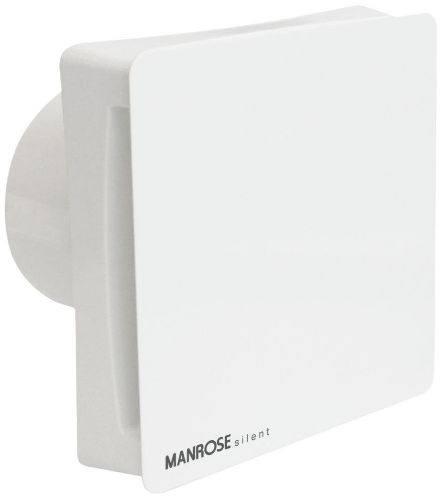 Manrose CSF100S 100mm (4") Axial Bathroom Extractor Fan  White 240V