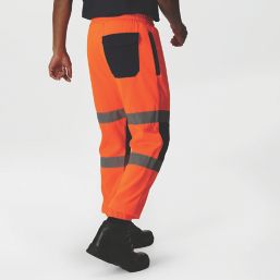 Regatta Pro Hi-Vis Joggers Orange / Navy Large 33" W 28" L