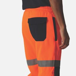 Regatta Pro Hi-Vis Joggers Orange / Navy Large 33" W 28" L