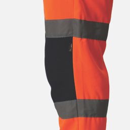 Regatta Pro Hi-Vis Joggers Orange / Navy Large 33" W 28" L